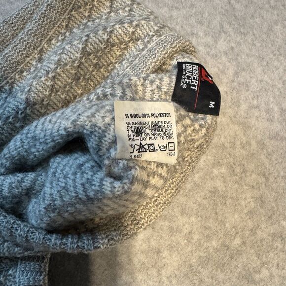 Robert Bruce Wool Vest Mens Small Gray Sleeveless Jumper Sweater Vneck - Picture 7 of 11